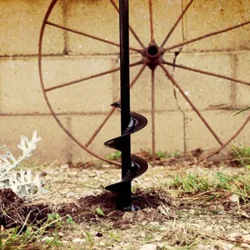 

Hole Digger Spiral Drill Bit Tree Vegetables Planting Hex handle Steel