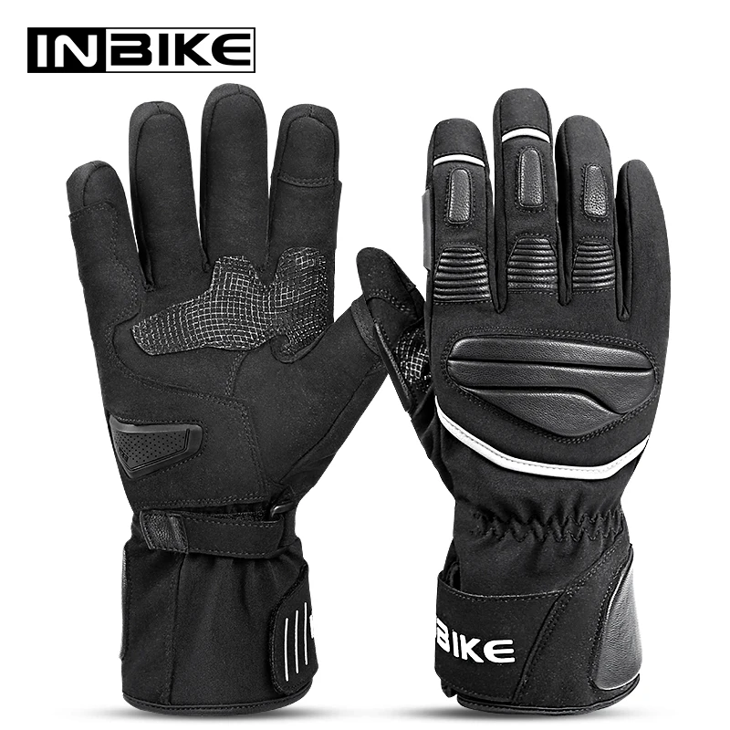 Перчатки INBIKE мужские для велоспорта и езды на мотоцикле теплые
