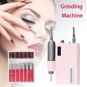 

Portable Electric Nail Drill Kit Set Battery Manicure Pedicure Grinding Burnishing Machine Personal Manicure and Pedicure Kit