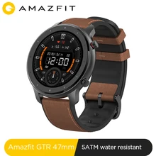 In Stock New Amazfit GTR 47mm Smart Watch 24Days Battery 5ATM Waterproof Smartwatch Music Control Global Version