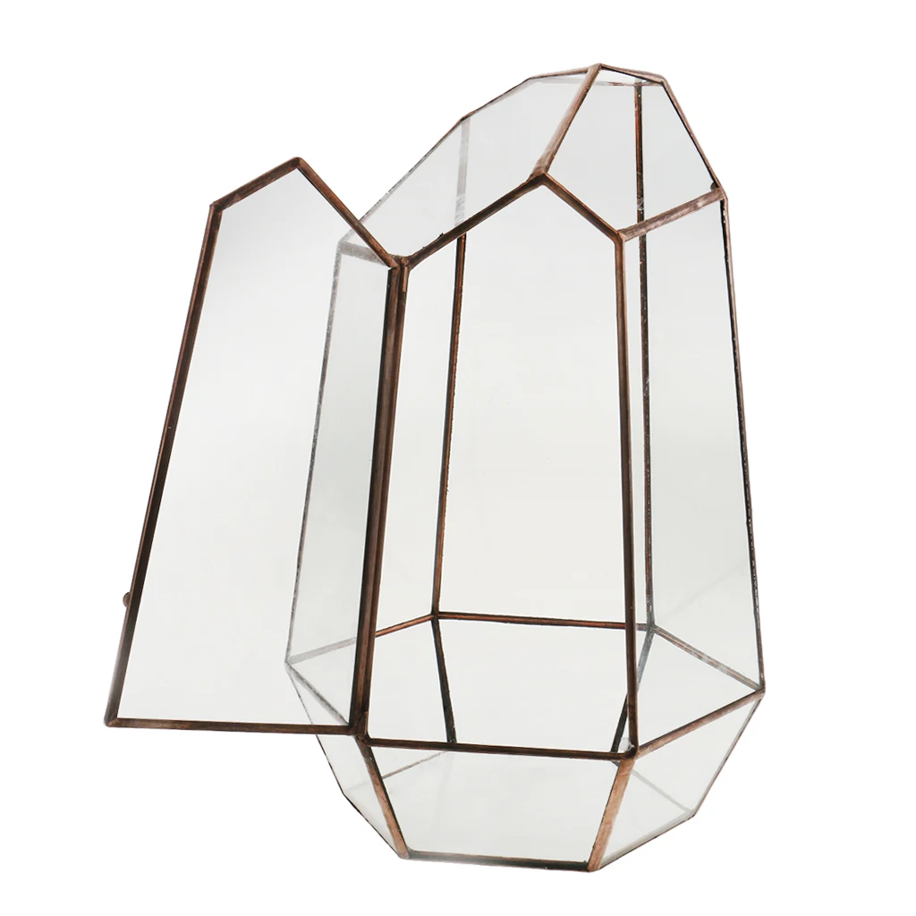 Geometric Fern Moss Succulent Glass Terrarium Plant Pot Box for Christmas Decor