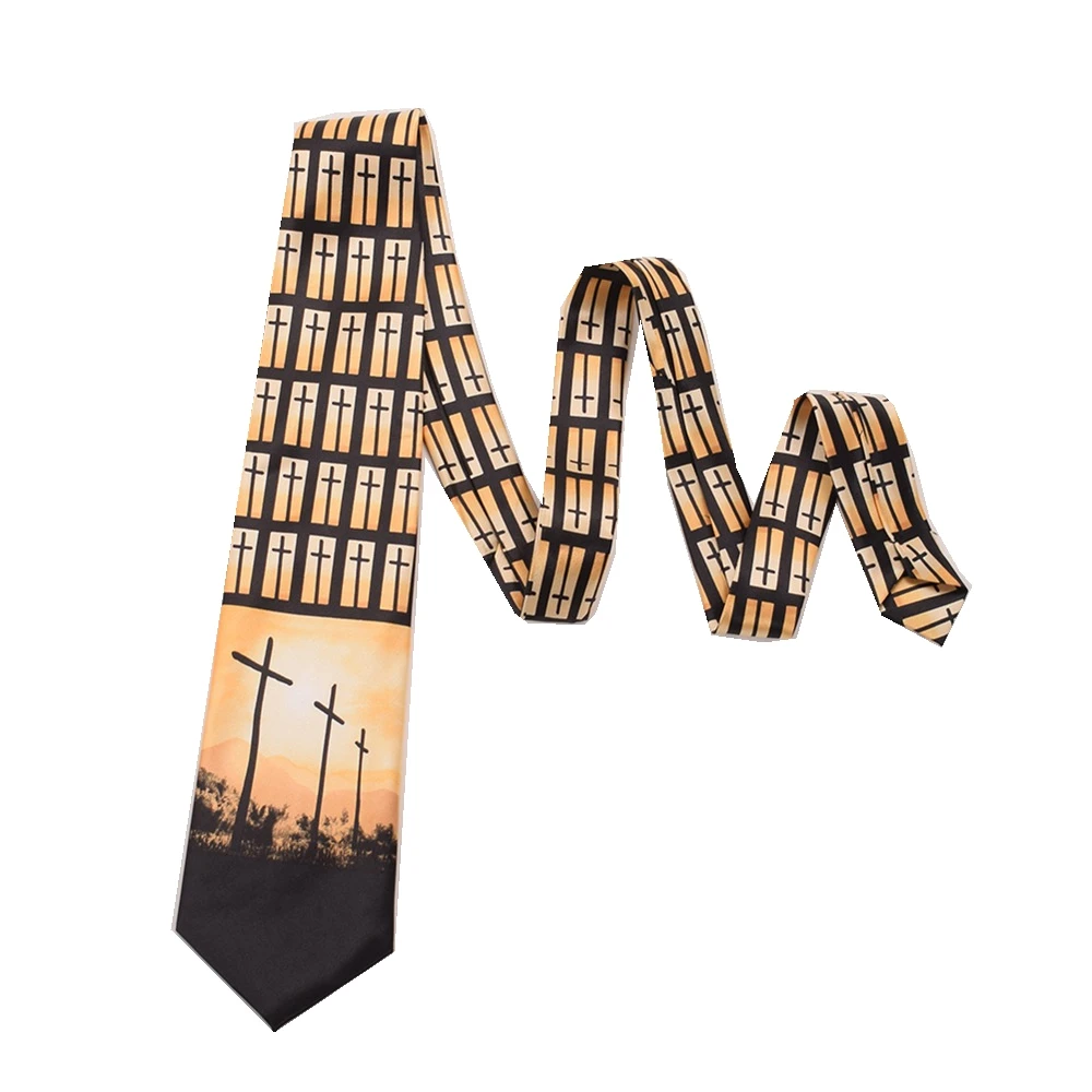 Priest Clergy Necktie Christians Holy Jesus Neck TieMen's Ties