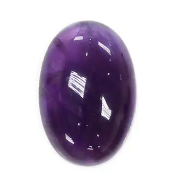 

Purple Crystal Quartz Bead DIY Oval Dome Beads Jewelry Making Chakra Natural Semiprecious Stone Beads Jewelry Findings 50pcs/lot