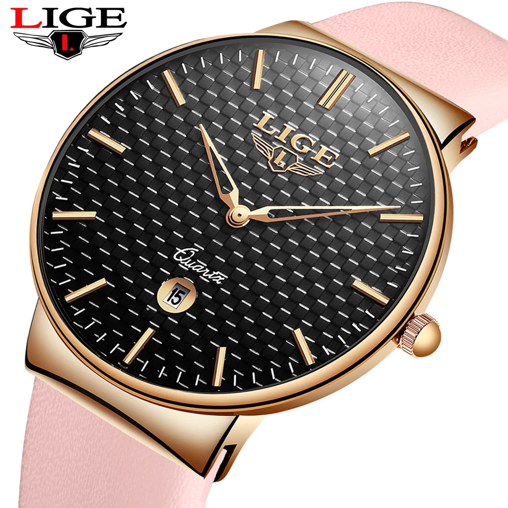 

Reloj Hombre 2020 LIGE Top Brand Leather Mens Watches Fashion Sport Waterproof Wrist Watch Men Simple Casual Relogio masculino