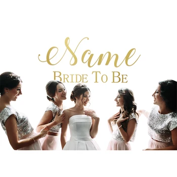 

Bride To Be Wedding Backdrop decoration Best friend Bridesmaid Party background photo wall Allenjoy designers customize for you