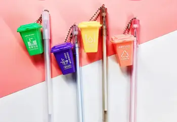 

Refuse classification pendant gel pen cartoon neutral pen student prize office black write pen promotion gift pen 0.5mm 48pc/lot