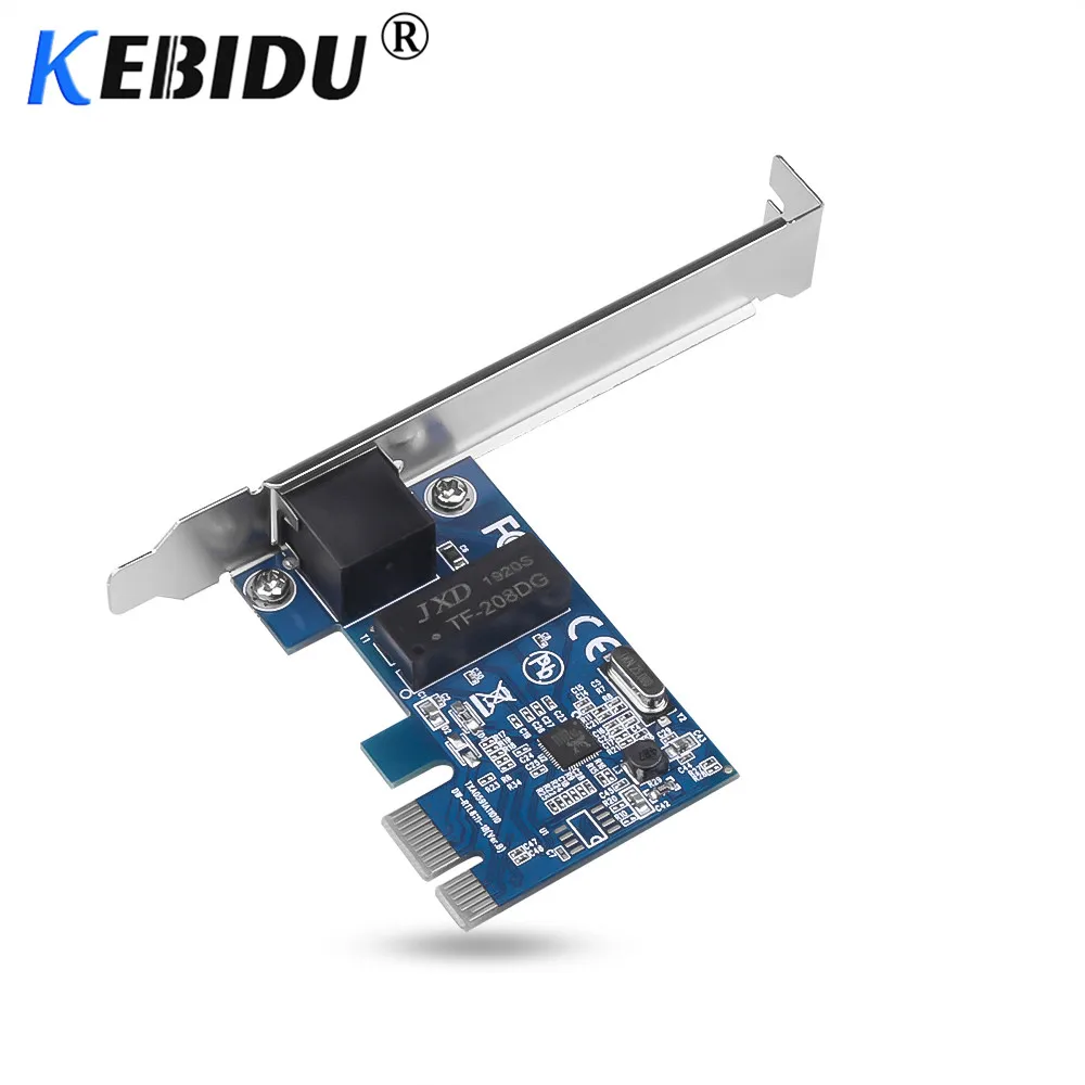 Kebidu PCI Express PCI-E Network Card 1000Mbps Gigabit Ethernet 10/100/1000M RJ-45 LAN Adapter Converter Controller | Компьютеры и