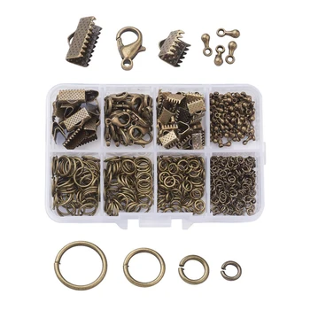 

Bracelet Drop Chain End Jewelry Findings Kit Crafts Beading Electroplating Jump Rings Accessories Lobster Clasps Necklace DIY