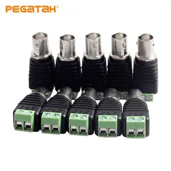 

Free shipping BNC Connectors DIY for CCTV Camera Coaxial/Cat5/Cat6 Cables CCTV Monitor Accessories