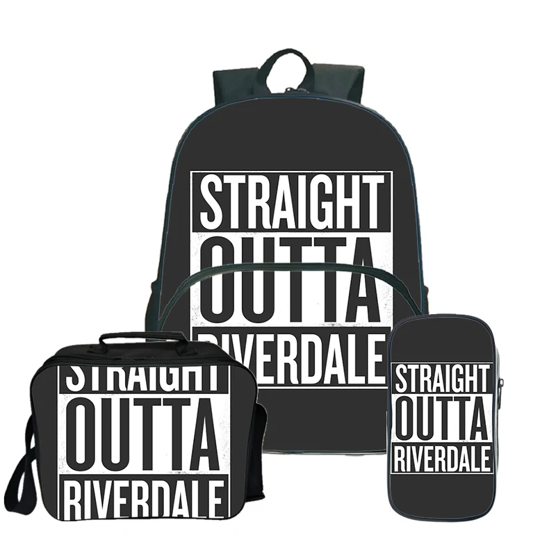 Mochila ривердейл южной стороне рюкзак Пенал школьный сумки для девочек-подростков; для мальчиков и девочек, рюкзак для ланча 3 шт./компл. рюкзак для путешествий - Цвет: 5
