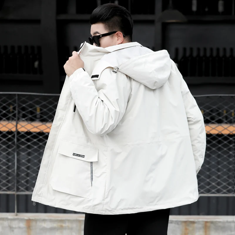8XL 10XL 2 в 1 толстые теплые парки Зимняя теплая верхняя одежда мужская куртка Лоскутная ветровка водонепроницаемые парки с капюшоном Hombre