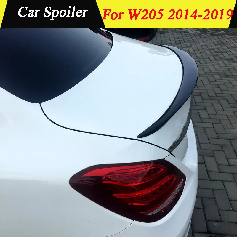 Для Mercedes Benz W205 c-класс Задний Спойлер ABS Материал грунтовка цвет автомобиля украшение в виде хвостового крыла