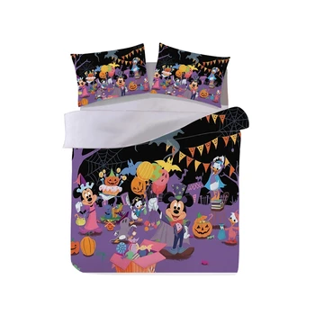 

Minnie Mickey Bedding Set Duvet Cover Pillowcase Adult Children Gift King Size Halloween Bed Set Nightmare Befor Christmas