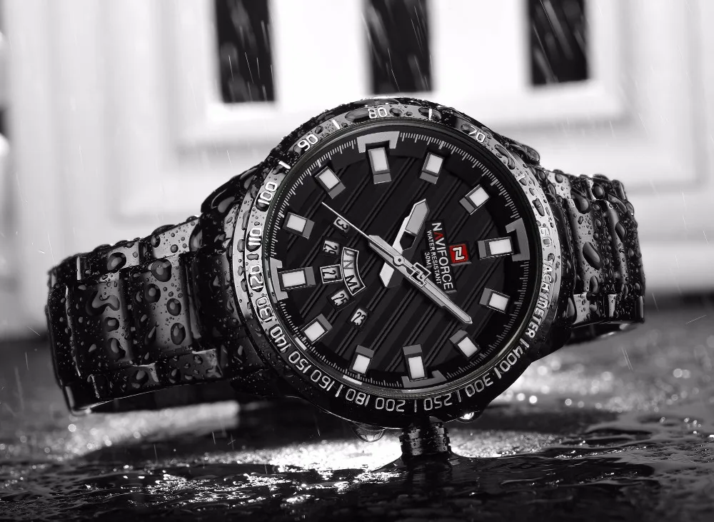 NAVIFORCE Роскошные Брендовые спортивные часы для мужчин Стальные кварцевые часы мужские водонепроницаемые часы мужские наручные часы relogio masculino