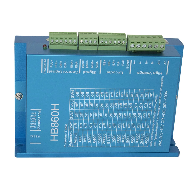 TB6600/DM542/DM556/CW8060/DM860H /HBS860H/HB860H/HBS57H гибридный шаговый сервоконтроллер для двигателя