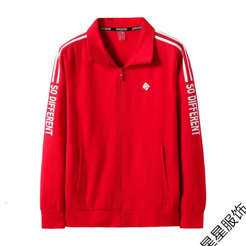 Red Размер плюс 10XL 8XL 6XL весенне-осенние мужские куртки пальто с отложным воротником Высокое качество Мужские s повседневные пальто на молнии мужская куртка - Цвет: Red