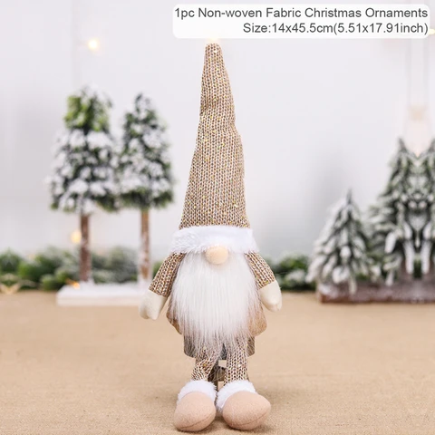 Christmas Gnomes Elf Doll Christmas Decor For Home Table 2021 Christmas Ornament Xmas Gifts Natal Navidad New Year 2022