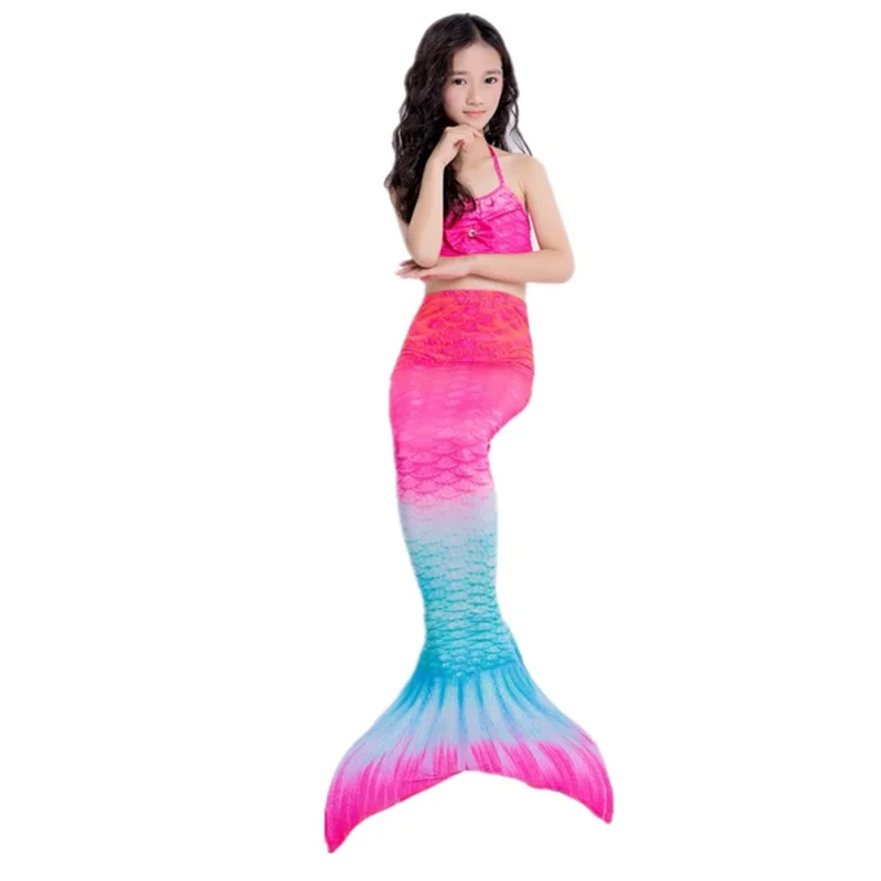 4 унида/комплект,, для девочек, sirena colas con Fin Traje de bamino, бикини, Traje de bamino, vestido para nignas con Flipper Monofin p