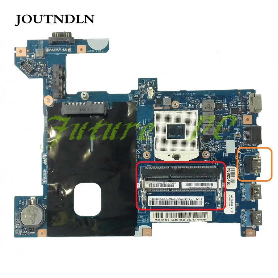 JOUTNDLN для Lenovo G580 Материнская плата ноутбука 11S90000312 90000312 HM77 LG4858 UMA 11291-1 48.4SG06.011