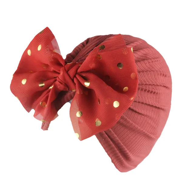 Children's Three-dimensional Baby Hat Kid Hat Newborn Girl Photography Props Spring And Autumn Turban Baby Props Big Bow 618 2