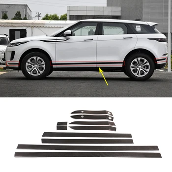 

10Pcs Auto Exterior Part For Range Rover Evoque L551 2020 ABS Carbon Car Side Door Body Molding Strips Cover Trim Car Accessory