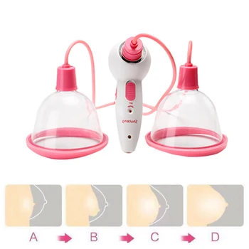 

2 Cans Breast and Hip Massager Enhancement Enlargement Massage Therapy Vacuum Cupping Pump massage jars Cup Massager Tool