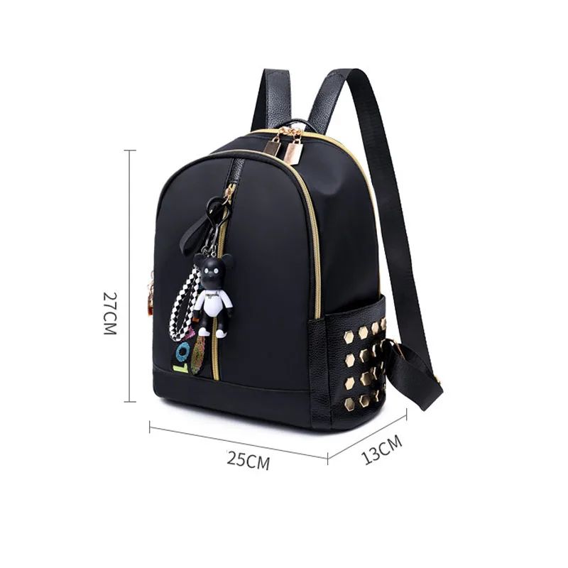 Fashion Backpack Large Capacity Oxford Cloth Women's Backpack Solid Color Junior Backpack Women's Bag Baby Travel Storage Bag
