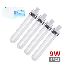 36 Вт белая УФ-лампа для ногтей, УФ-лампа, гелевая Сушилка для ногтей с заменой u-образной лампы, лампочка для маникюрных инструментов