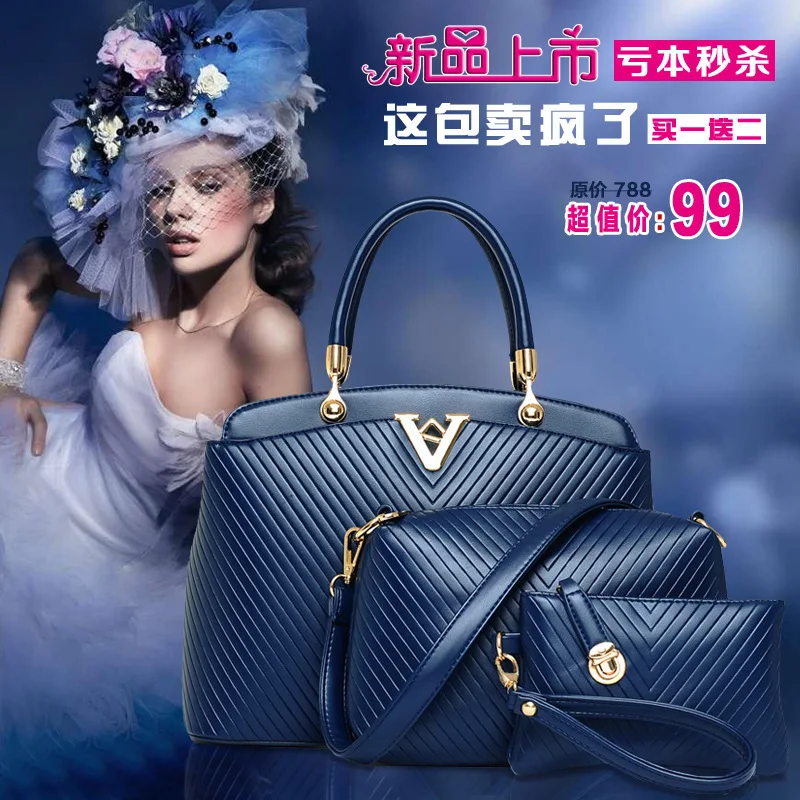 

WOMEN'S Bag 2016 New Style Autumn Europe And America Fashion Shoulder Oblique Bag Handbag Simple Versatile Different Size Bags