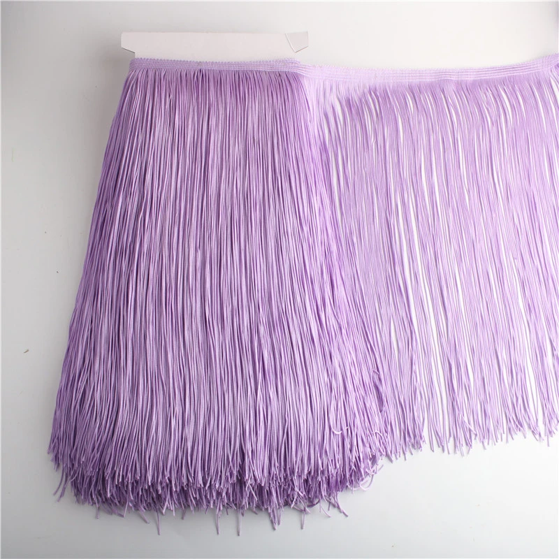 Tassel Fringe 1 meter/lot 30cm Long Fringe Lace Tassel Polyester Lace Trim Ribbon for Sewing