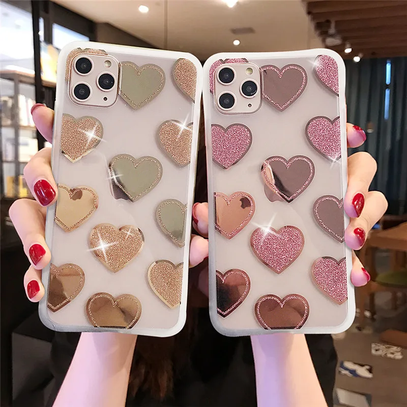Зеркальные чехлы с гальваническим покрытием для iPhone 12 11 Pro Max 6 6S 7 8 Plus X XR XS мягкий
