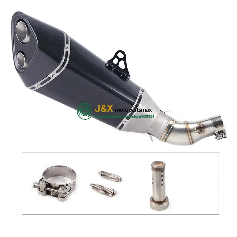 MT-03 MT03 мотоцикл глушитель трубы среднего звенья трубы Escape для YAMAHA YZF-R3 R3 R25 R30 слипоны