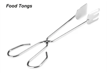 

1 PC Food Pliers Kitchen Cooking Scissors Tongs Stainless Steel Barbecue Clip Length 27 cm/31 cm BBQ Tools Accessories