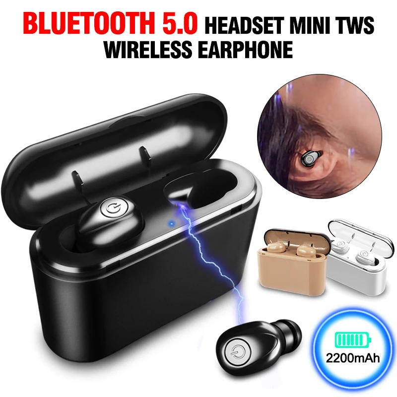 Беспроводные мини наушники Bluetooth 5 0 беспроводная гарнитура вкладыши