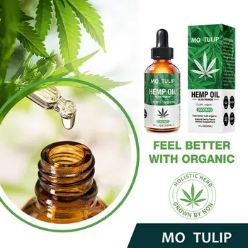

30ml Organic Hemp Oil 2000mg Herbal CBD Hemp Seeds Oil Extract Drops Body Relieve Stress Oil Skin Care Help Sleep Essential Oils