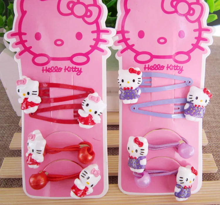 Заколки для девочек, Корейская заколка hello kitty, бантики, заколки для волос, аксессуары для волос для девочек
