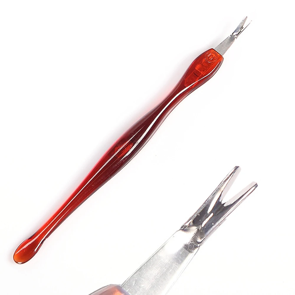 1 шт. толкатель для кутикулы ногтей омертвевшая кожа вилочный триммер для удаления кутикулы инструмент для ухода за ногтями
