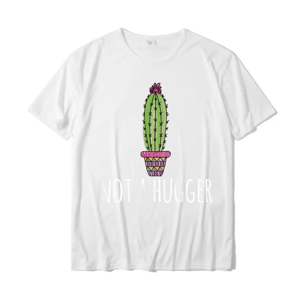Gift T Shirt 3D Printed Short Sleeve On Sale O Neck 100% Cotton Tops T Shirt Geek Tshirts for Men NEW YEAR DAY Womens Not A Hugger Funny Introvert Cute Cactus Tank Top__MZ23205 white