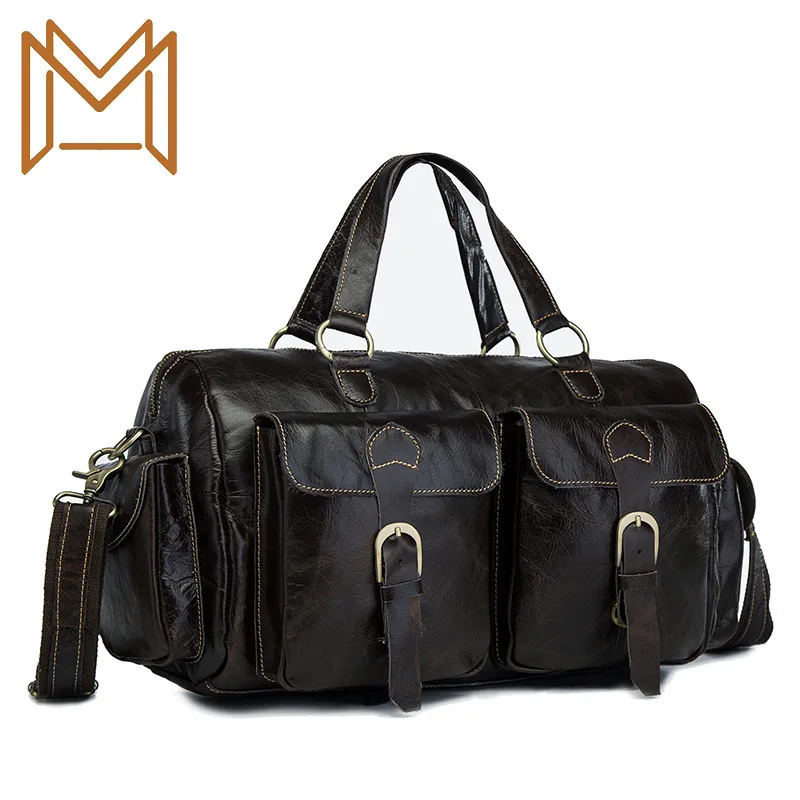 

Head Layer Oil Wax Cowhide Genuine Leather Man 14 Inch Business Affairs Portable Document Computer Package