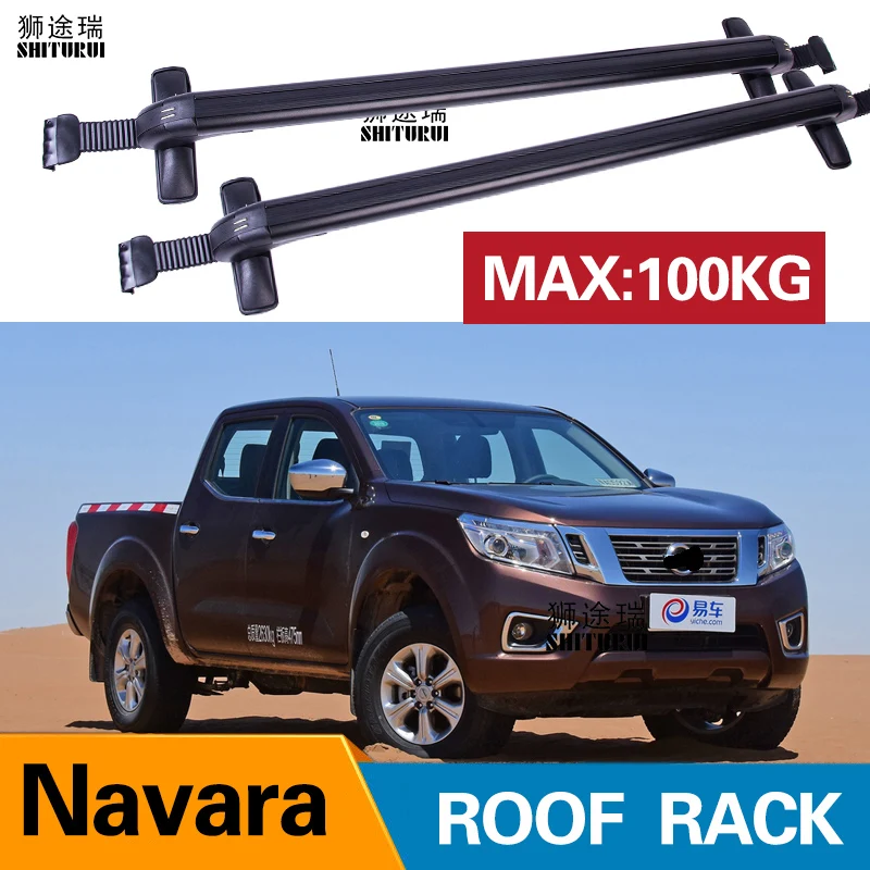 2 шт. рейки на крышу для Nissan Navara (D23) King Cab двойная кабина 2015 + боковые из