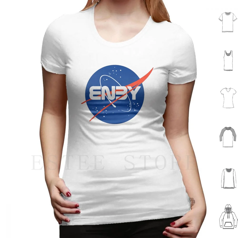 " Enby "-Non-Binary Inspired Logo T Shirt DIY Big Size 100% Cotton Enby Trans Non Binary Gender Pride Proud