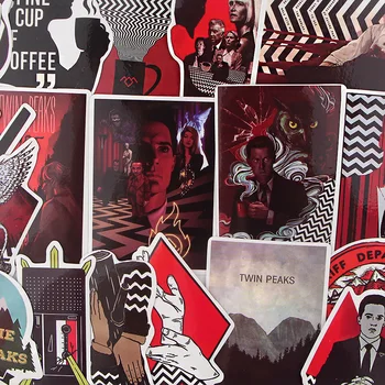 

10Set BH1040 Blinghero Twin Peaks Movie Stickers 18 Pcs/set Cool Stickers Laptop Skateboard Stickers Decals Stationery Sticker