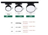 Led COB Track light aluminum 9w 12W 18W Ceiling Rail Track lighting Spot on Rail Spotlights Replace Halogen Lamps AC220V 2