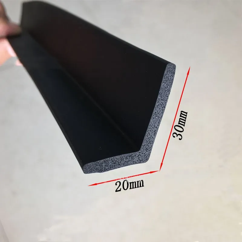Rubber Sealing Strip Edge Enchoser l Shape Shield Protector Espuma Mesmo Preto 20×30 mm Epdm 2m 149 m