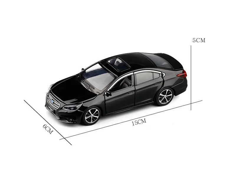 JACKIEKIM 1:32 Subaru legacy белый звук и светильник оттягивающийся под давлением модель автомобиля