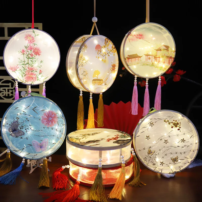 Portable Palace Lantern Festival Decoration Finished Product Antiquity Lanterns Hanfu Parts Pendant | Дом и сад