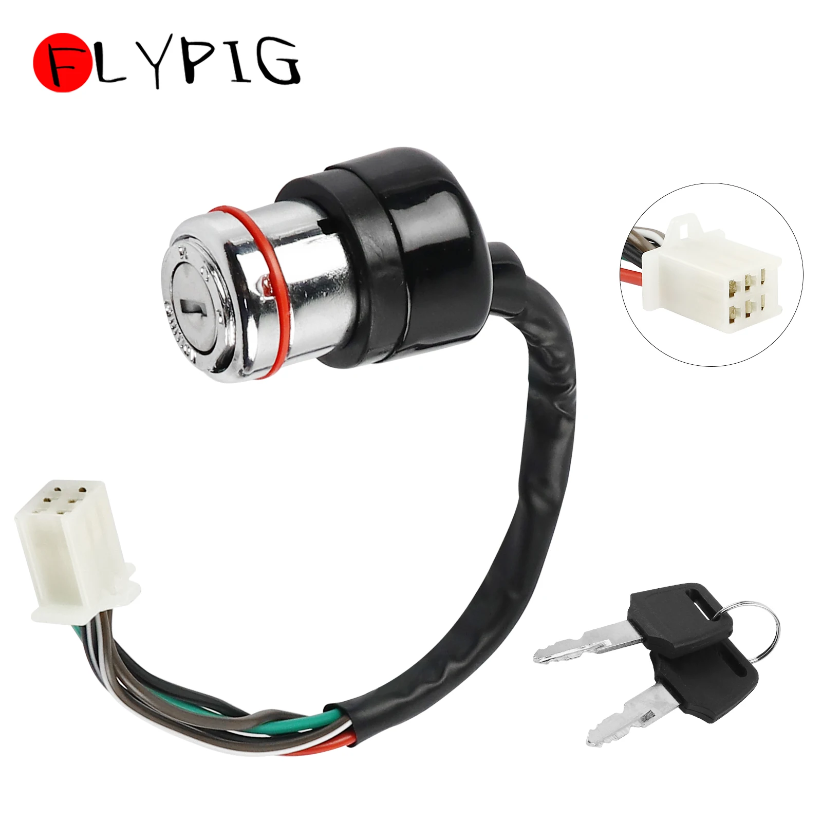 FLYPIG Key Ignition Switch For 50CC 70CC 90CC 110CC 125CC Chinese ATV