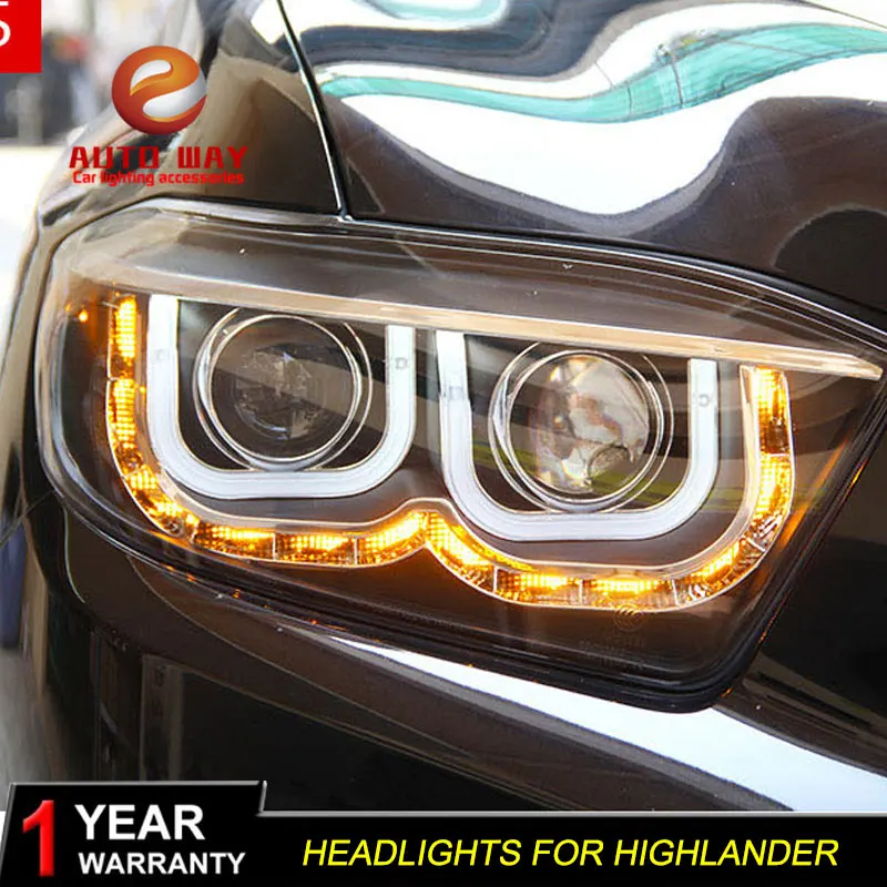 Чехол для автомобильного стайлинга фары Toyota Highlander 2009 2011 highlander светодиодные HID LED