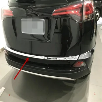 

WELKINRY car cover For Toyota RAV4 RAV 4 IV XA40 2016 2017 2018 2019 ABS chrome tail rear box gate back door trunk boot trim
