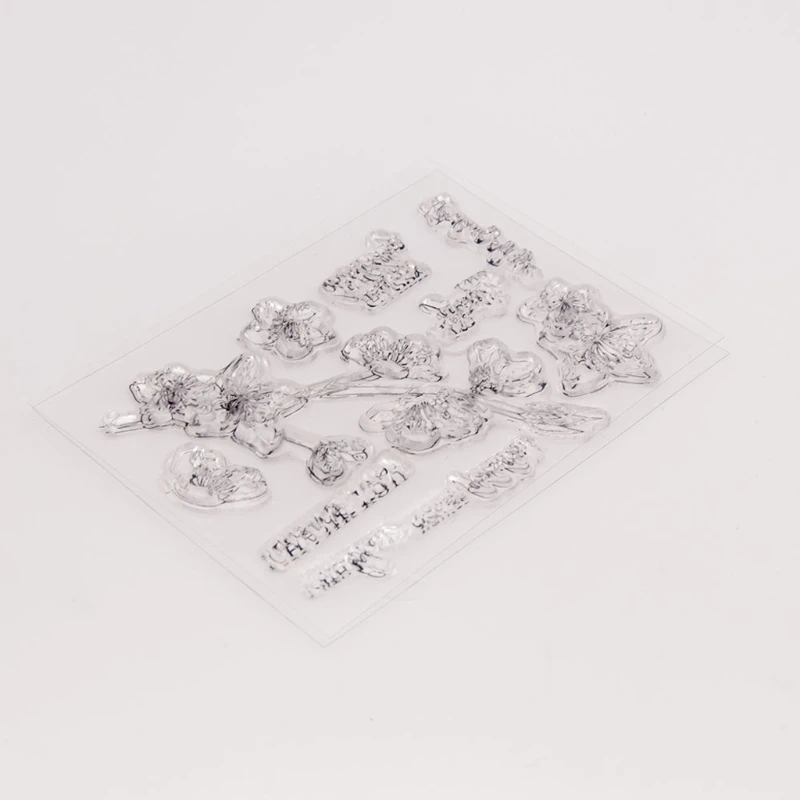 Clear Rubber Stamps for Card Making DIY Crafts